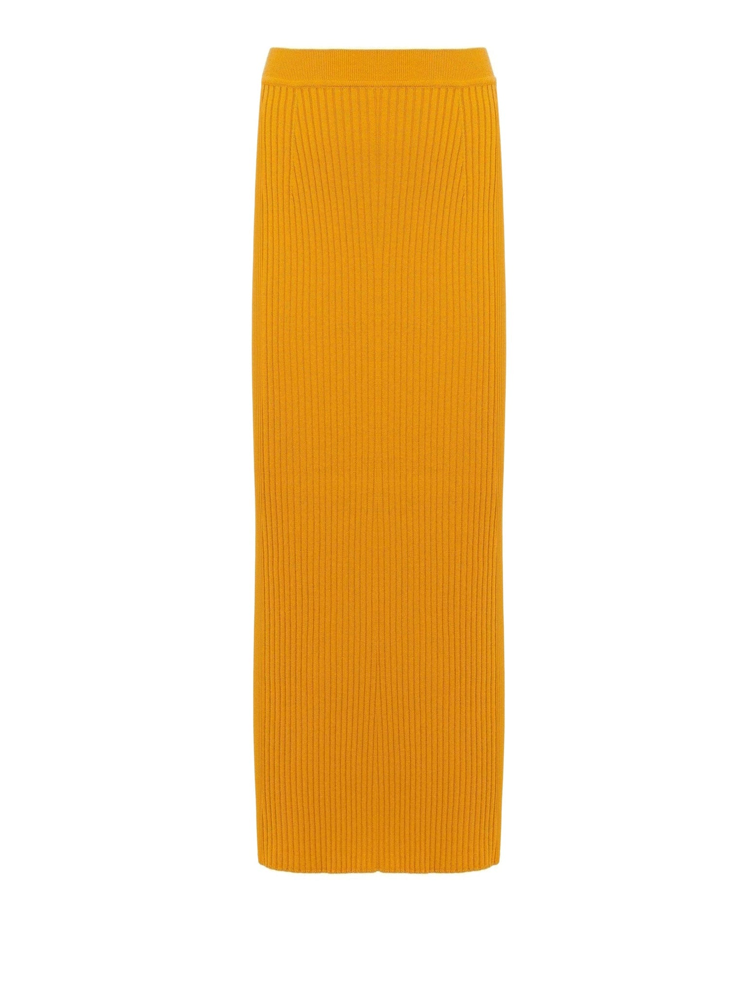 Jupe tube en laine - Sunlight Yellow