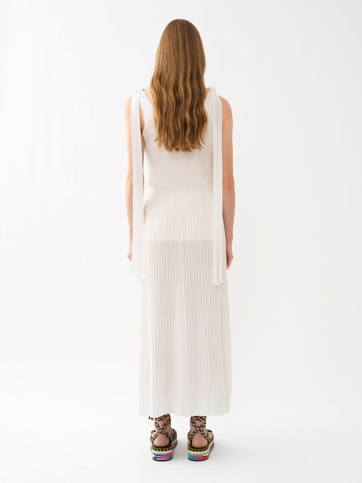 Jupe large en soie - Iconic Milk