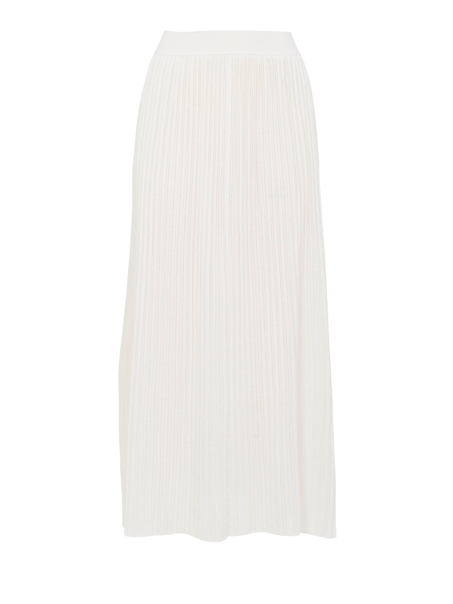 Jupe en tricot plissée légère - Lait Iconique