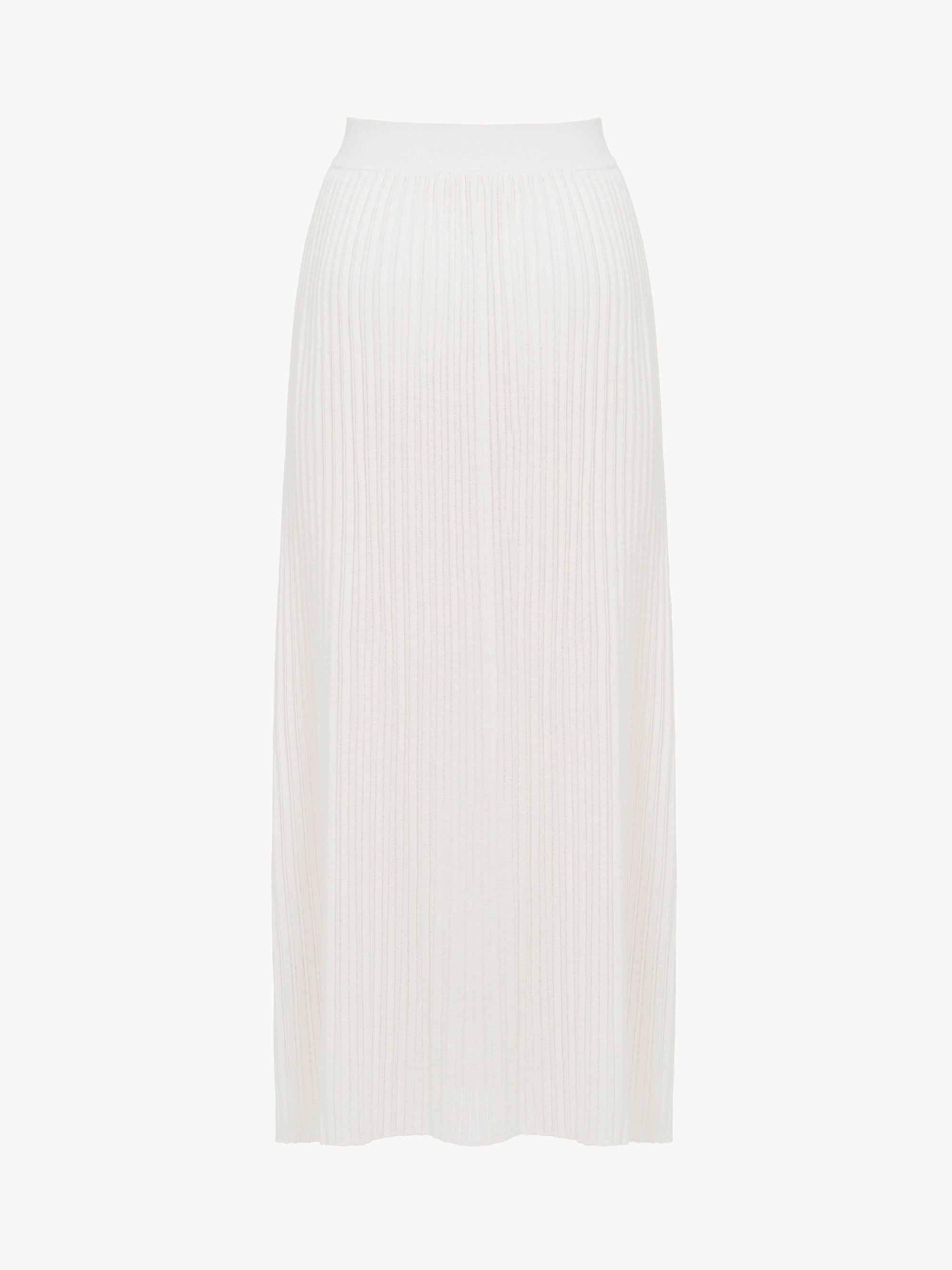 Jupe en tricot plissée légère - Lait Iconique