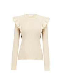 Pull manches Aileron en laine - Multicolor