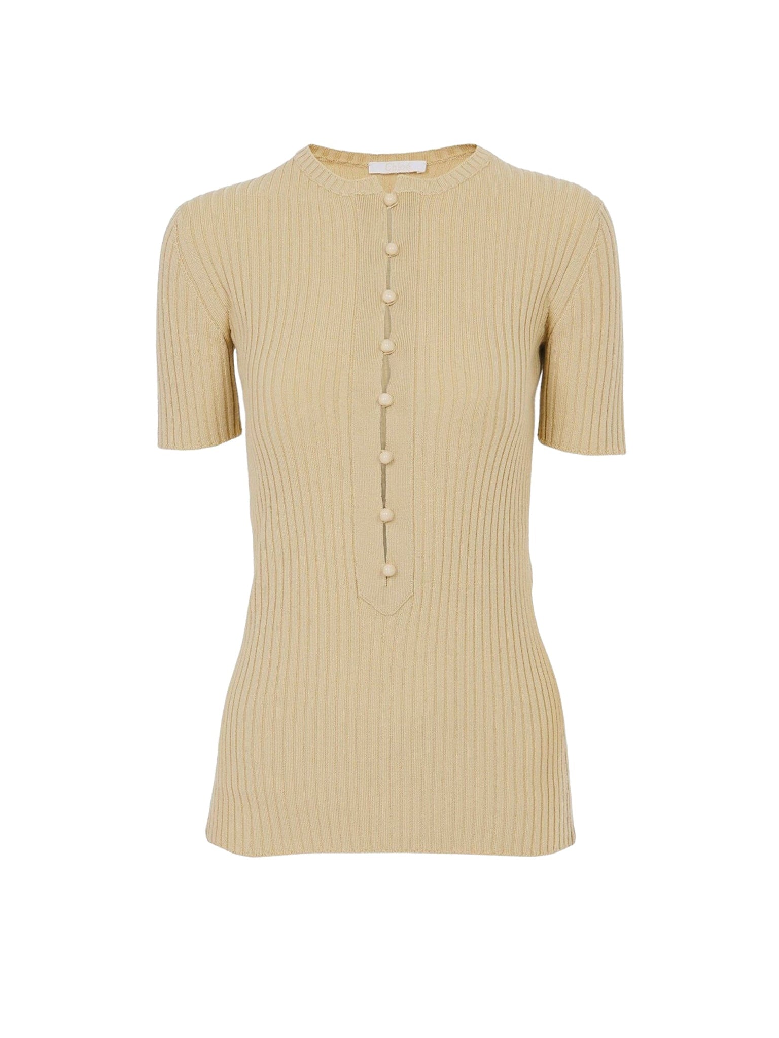 Top manches courtes en laine - Pastel Pink