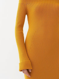 Robe épaules Nues en laine - Sunlight Yellow
