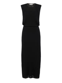 Robe en tricot plissée légère - Noir