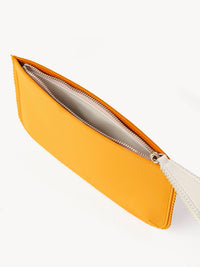 Pochette Linda en cuir - Sunflower Yellow