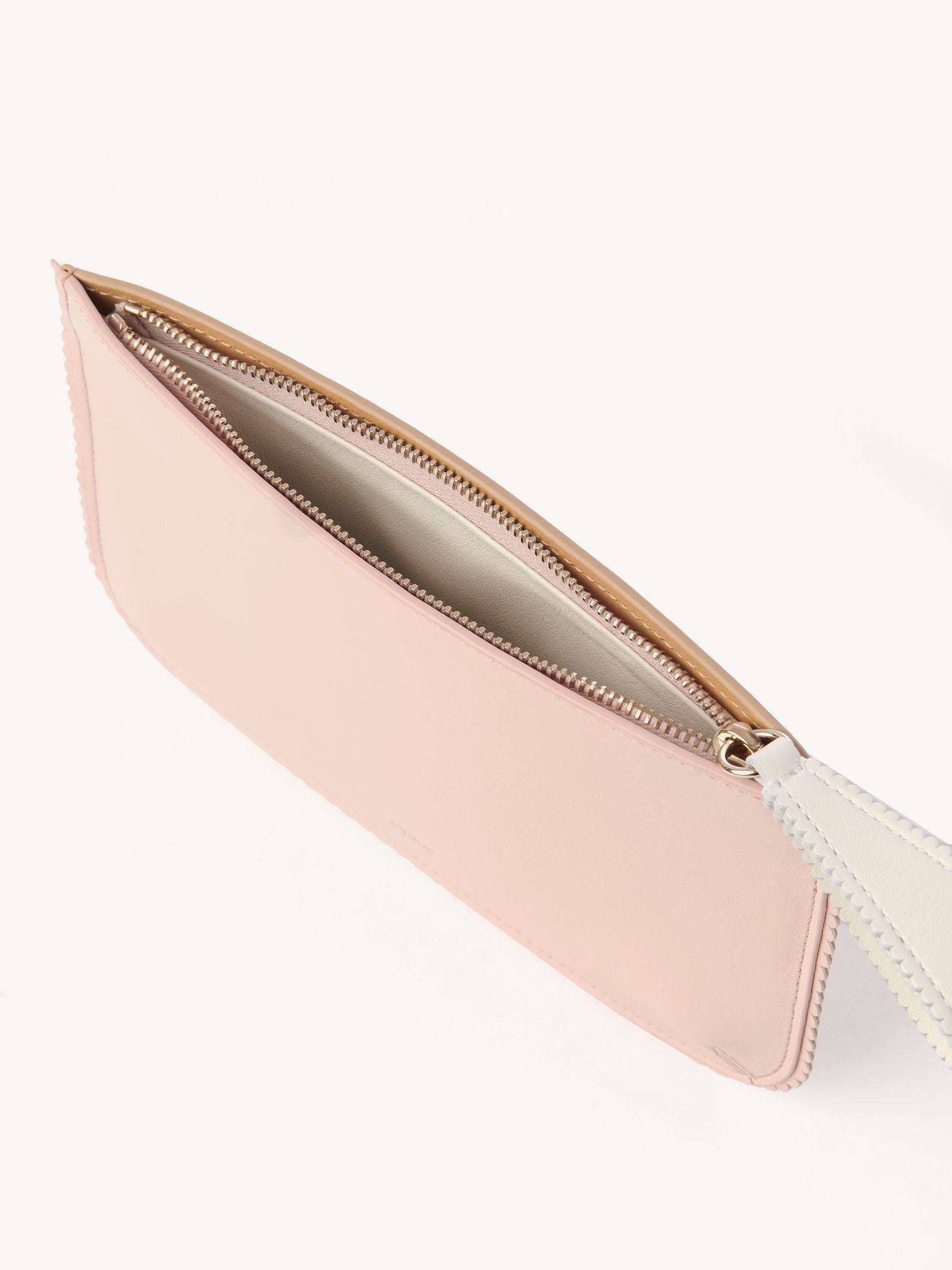 Pochette Linda en cuir - Pale Blush