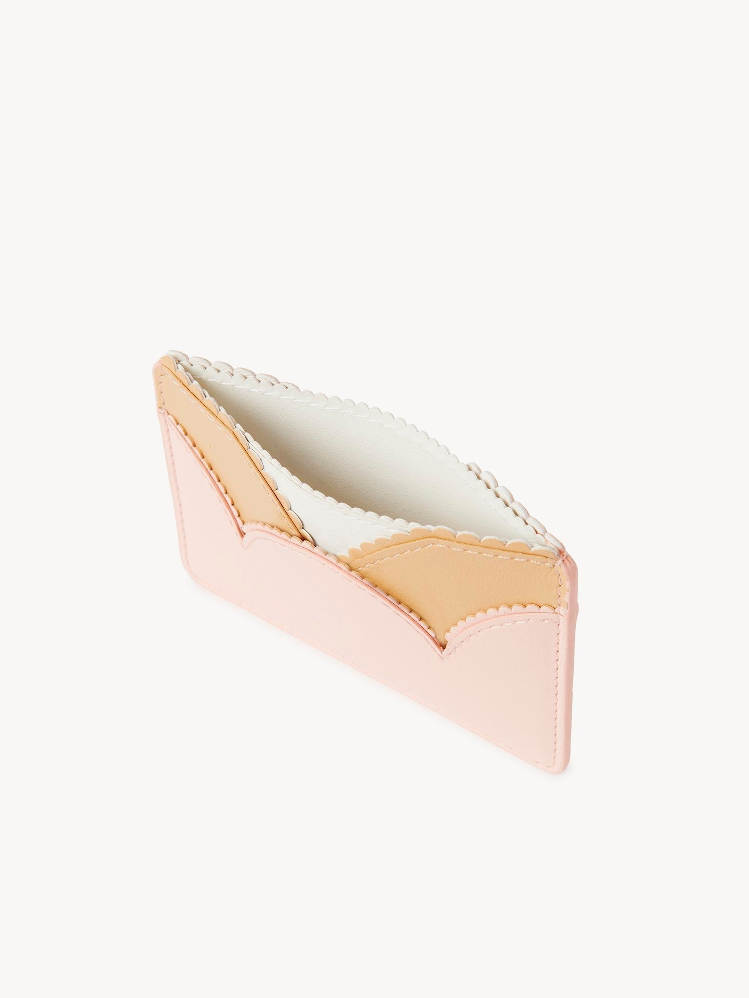 Porte-cartes Linda en cuir - Pale Blush