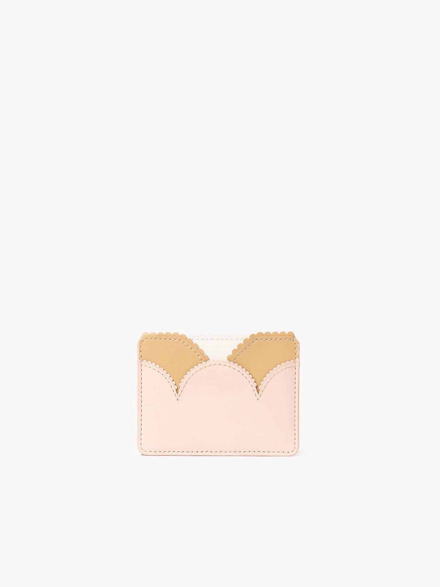 Porte-cartes Linda en cuir - Pale Blush