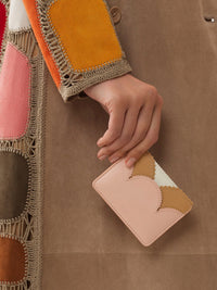 Porte-cartes Linda en cuir - Pale Blush