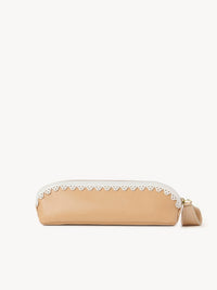 Petite trousse à maquillage Linda en cuir - Soft Tan