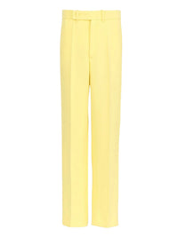 Pantalon costume court en soie - Radiant Yellow