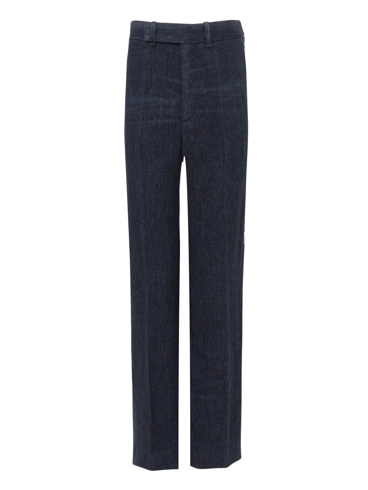 Pantalon costume court twill en lin - Deep Ocean