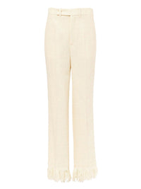 Pantalon costume court à franges en soie - Vanilla Ice
