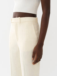Pantalon costume court à franges en soie - Vanilla Ice
