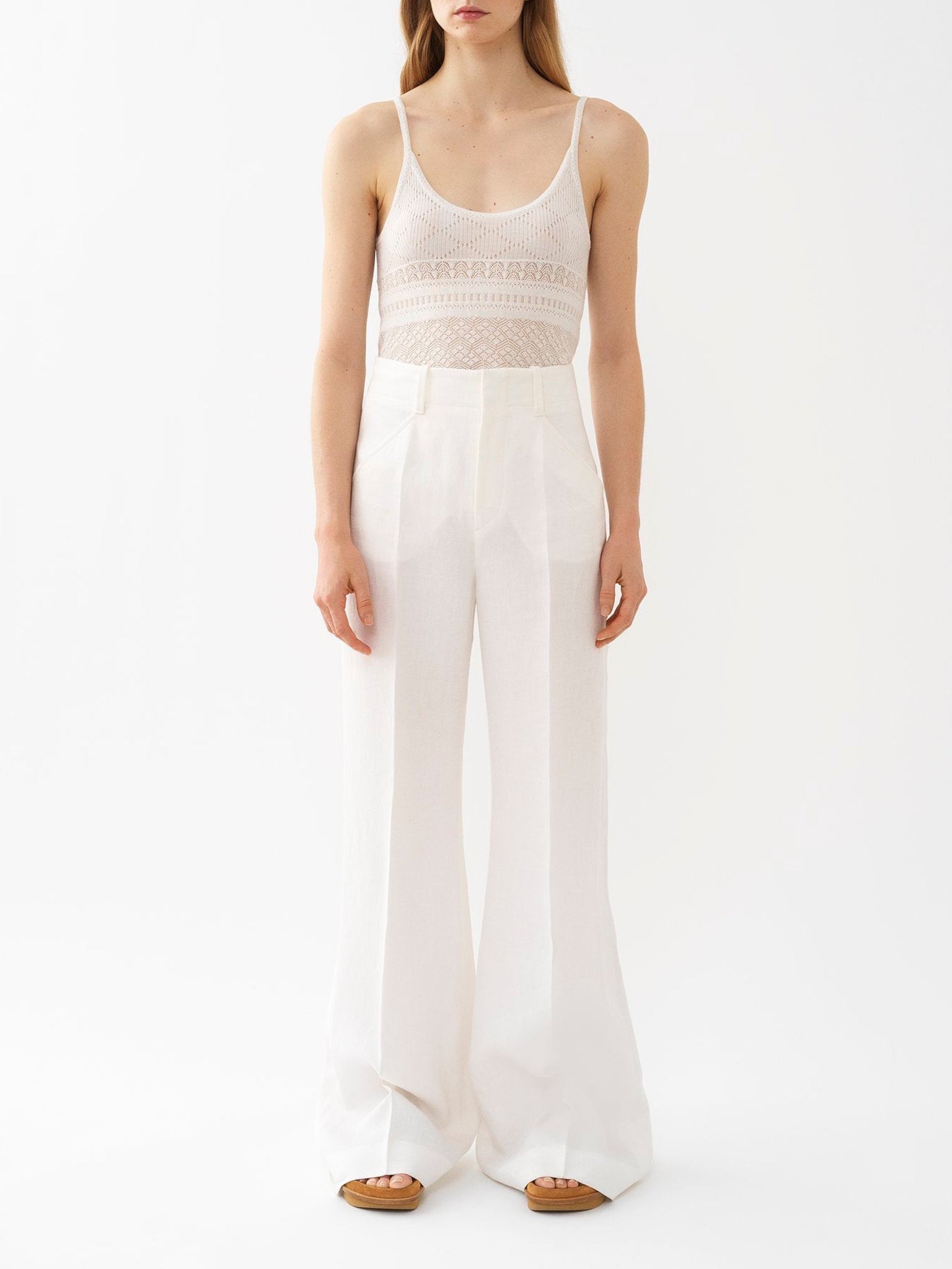 Pantalon évasé en lin - Iconic Milk