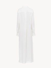Robe chemise en lin - White
