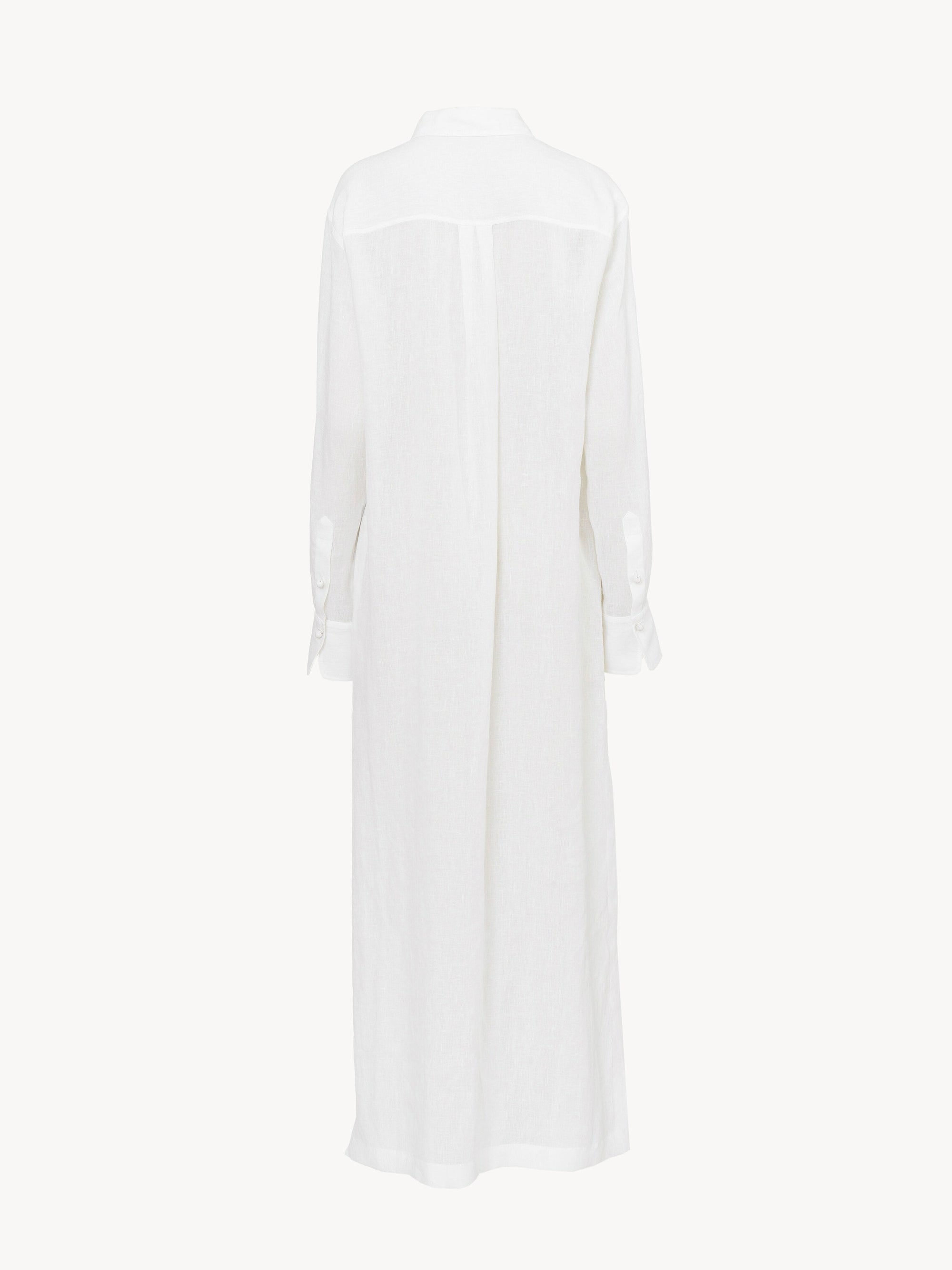 Robe chemise en lin - White