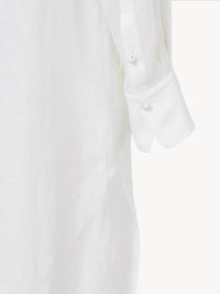 Robe chemise en lin - White