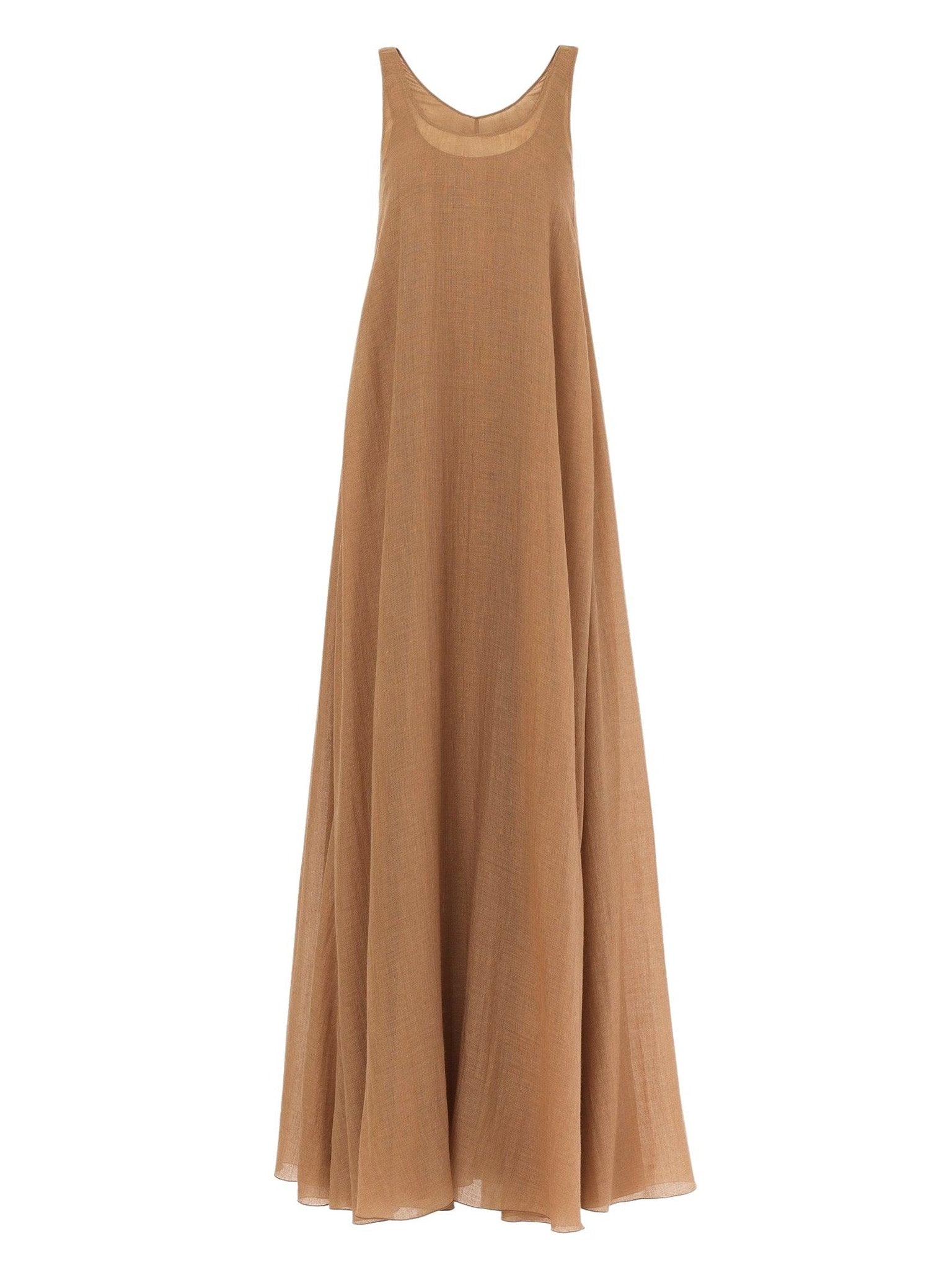 Robe maxi en cachemire - Mustard Brown