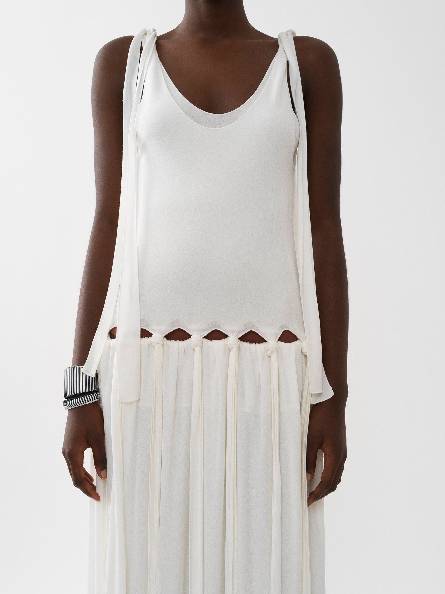 Robe longue nouée - Iconic Milk