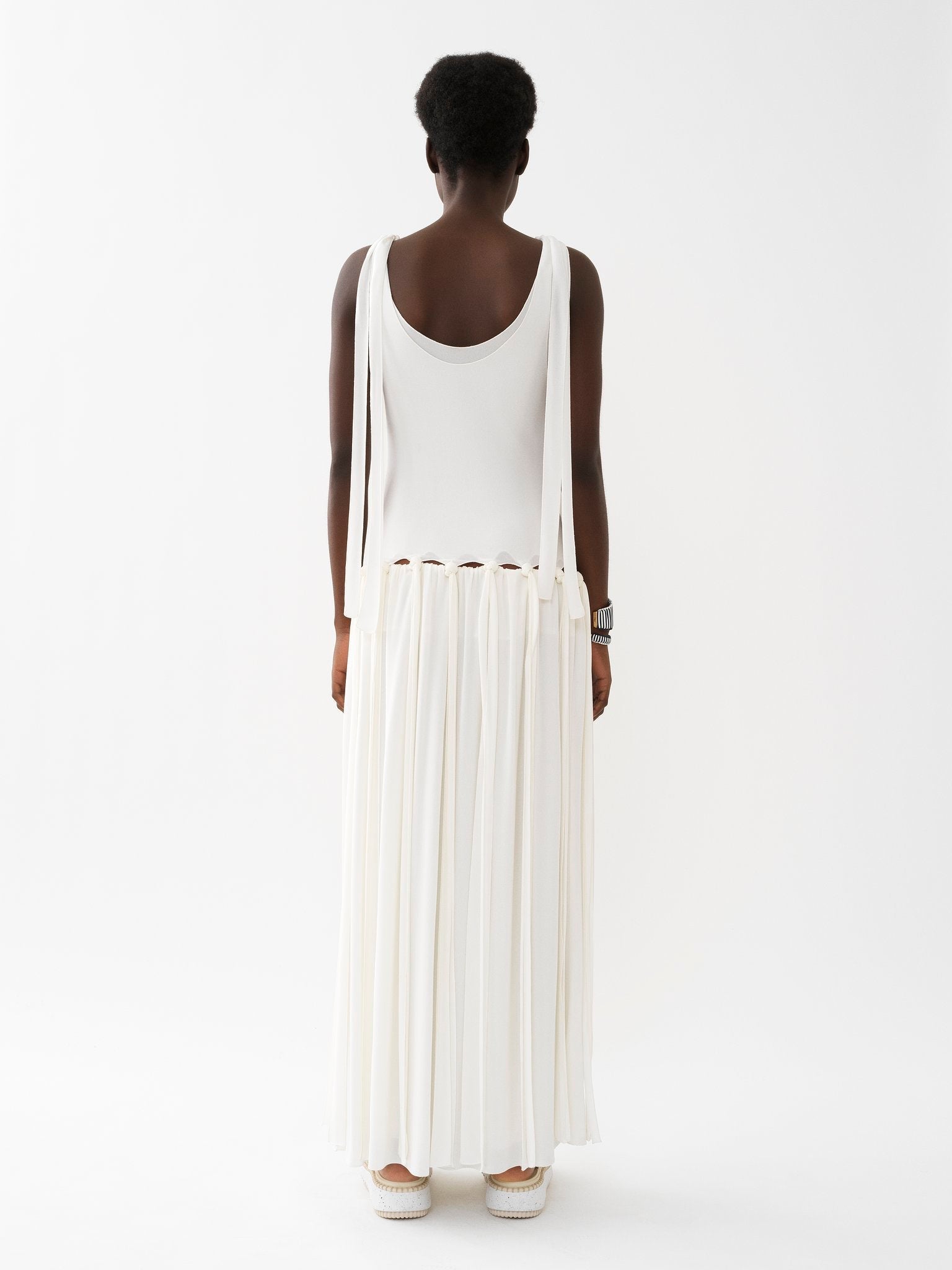 Robe longue nouée - Iconic Milk