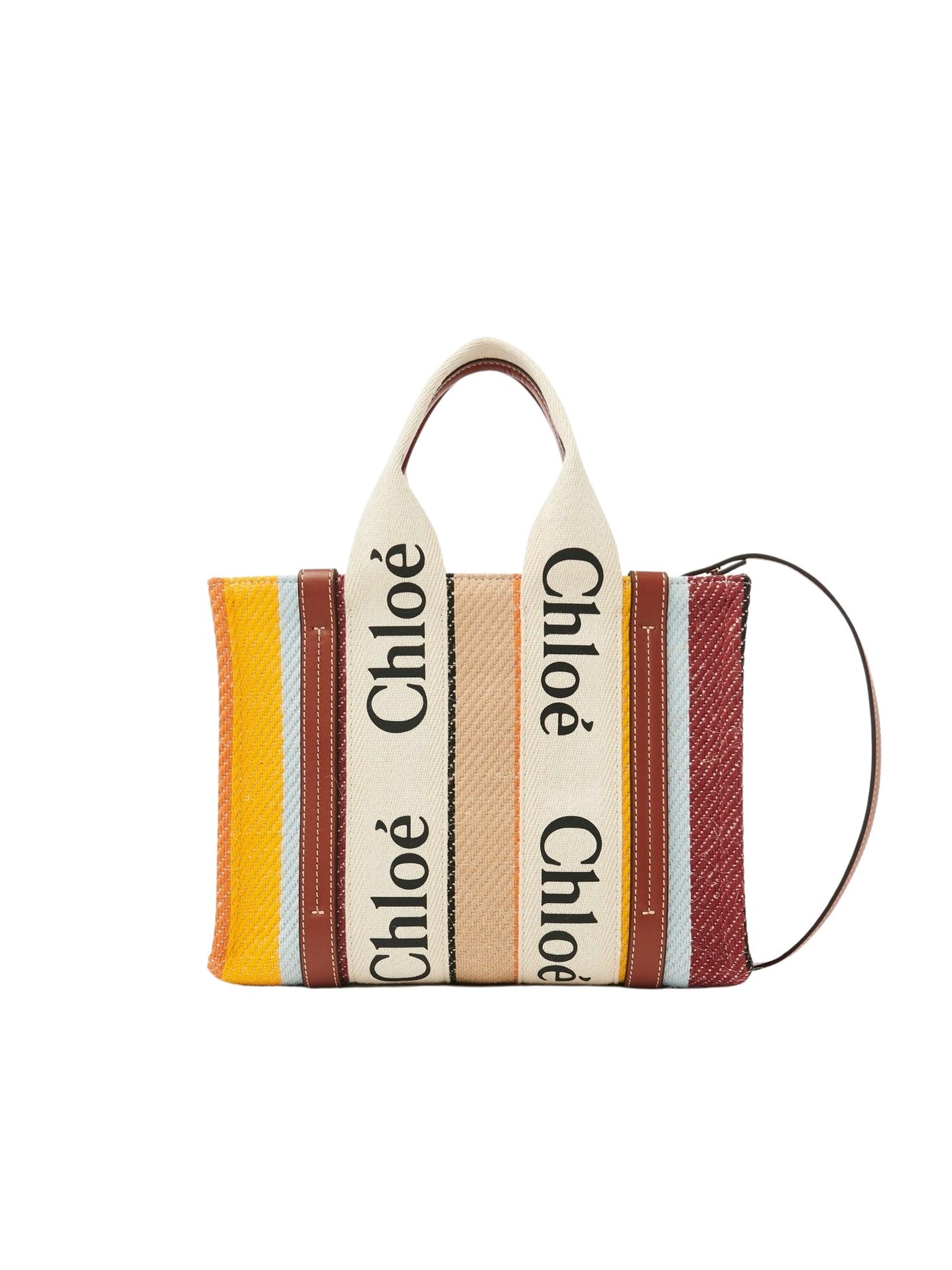 Petit sac cabas Woody à Bandoulière - Multicolor Brown