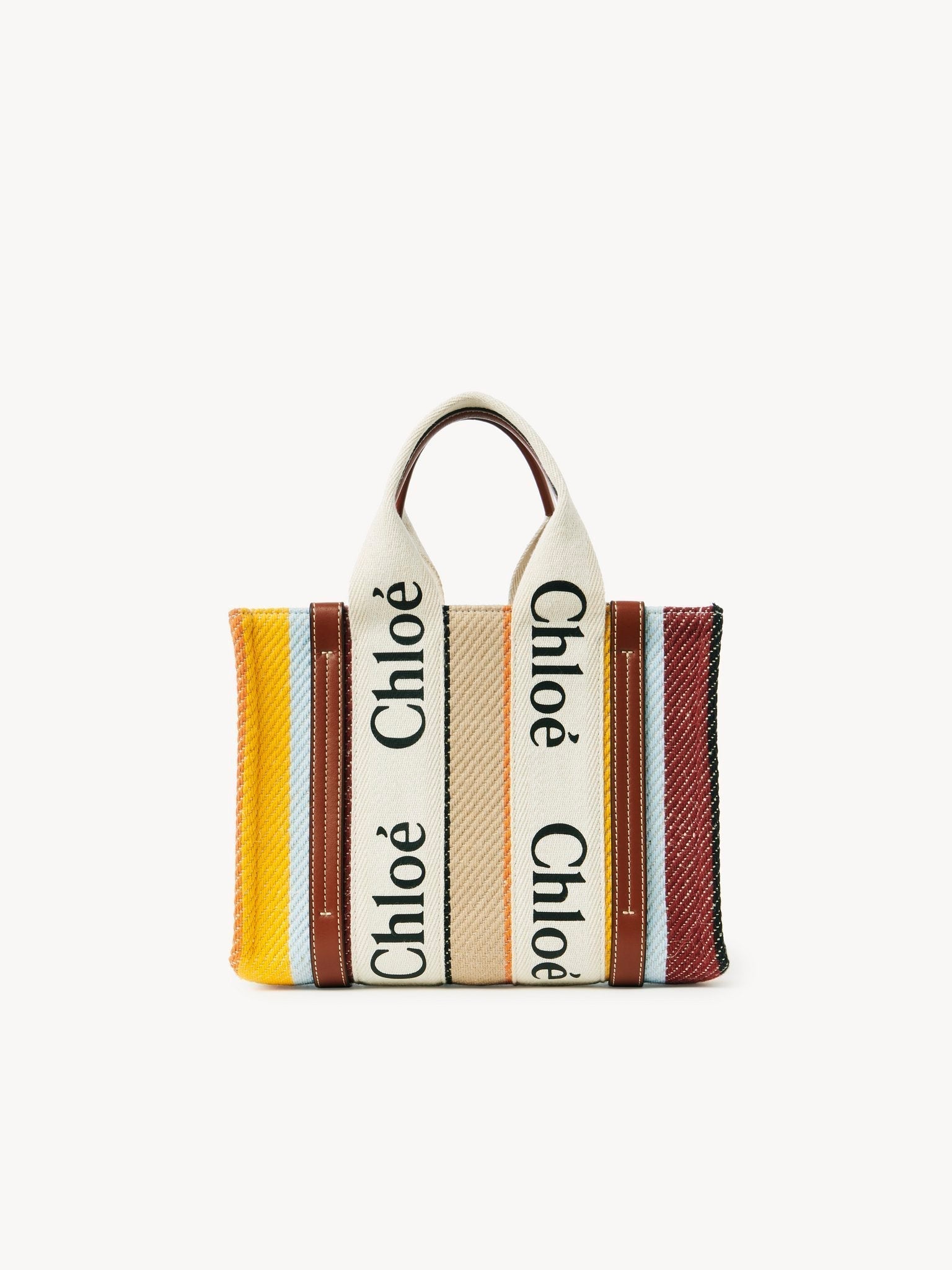 Petit sac cabas Woody à Bandoulière - Multicolor Brown