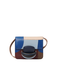 Sac à bandoulière Kattie en cuir - Multicolor Blue