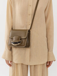 Sac en bandoulière Kattie en cuir - Amber Olive