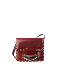 Sac en bandoulière Kattie en cuir - Dark Ruby