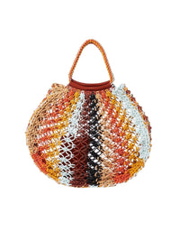 Sac cabas Lolla en cuir - Multicolor