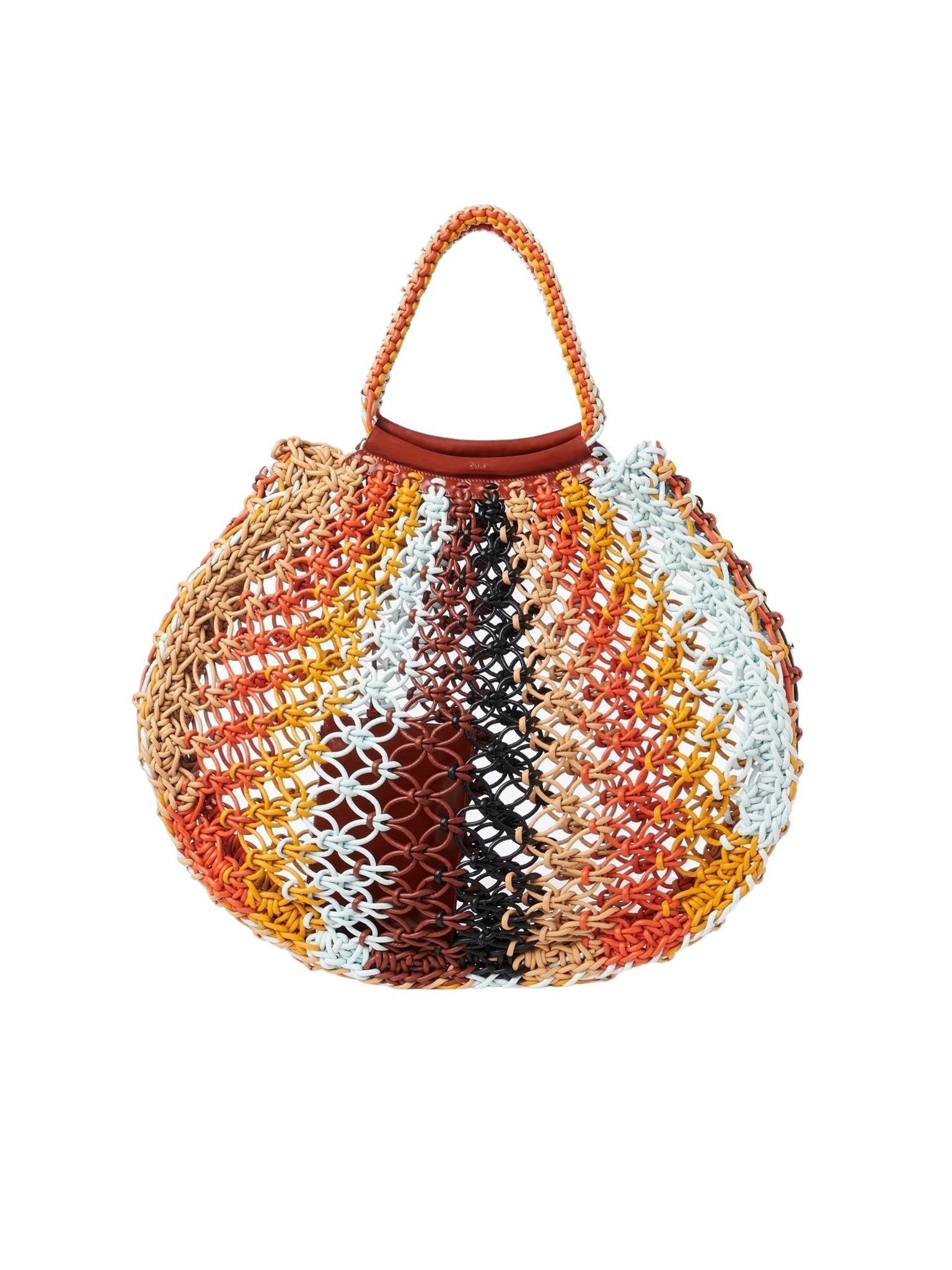 Sac cabas Lolla en cuir - Multicolor