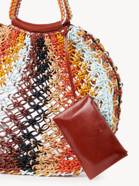 Sac cabas Lolla en cuir - Multicolor