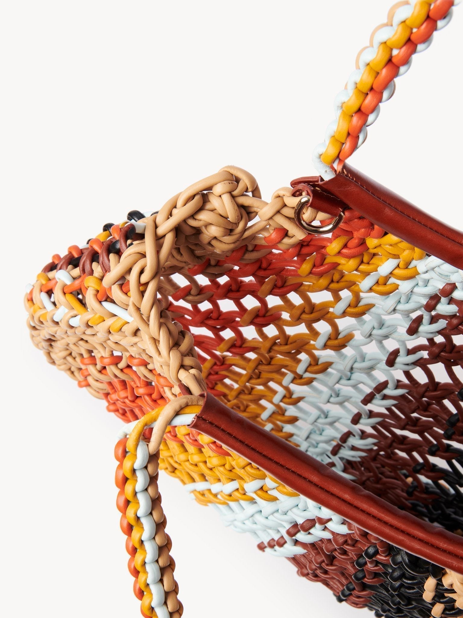 Sac cabas Lolla en cuir - Multicolor