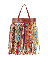 Sac porté épaule Lolla en soie - Multicolor