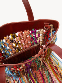 Sac porté épaule Lolla en soie - Multicolor