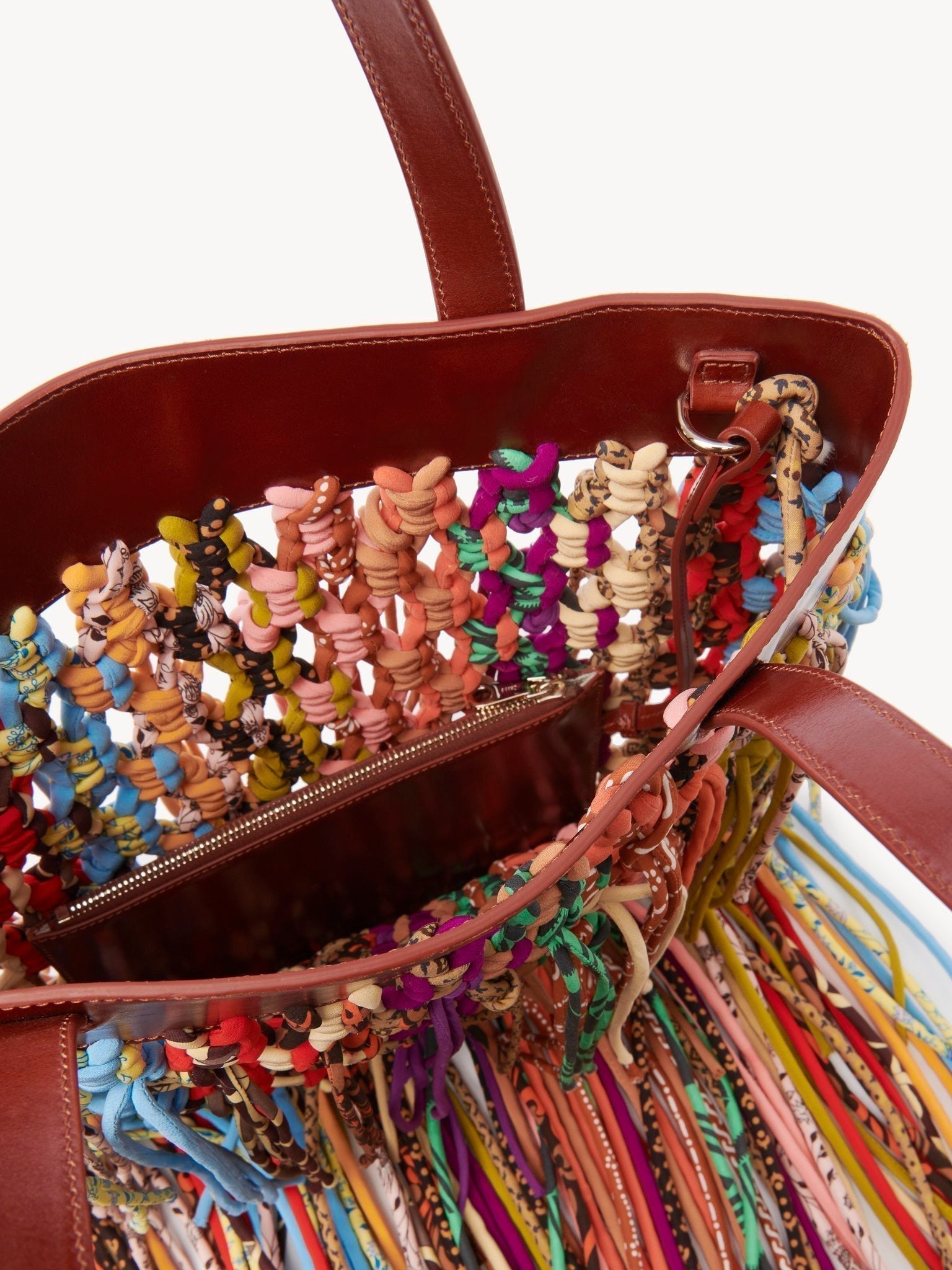 Sac porté épaule Lolla en soie - Multicolor