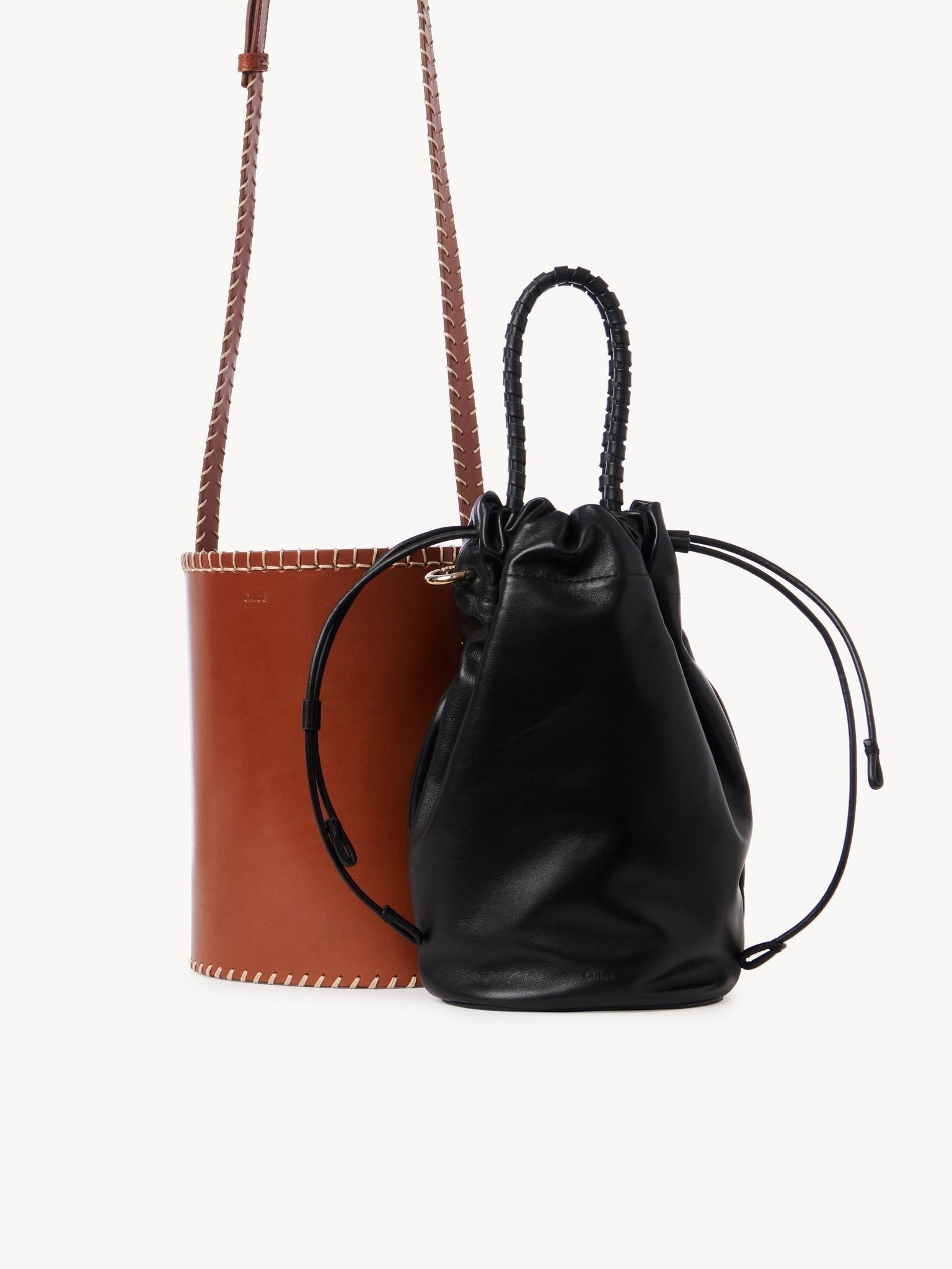 Sac Seau Louela en cuir - Tan