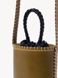 Petit sac seau Louela en cuir - Amber Olive