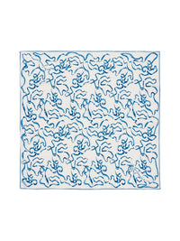 Foulard rubans Chloé x Unicef en soie - White & Blue