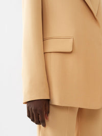 Veste de tailleur classique en soie - Desert Dust