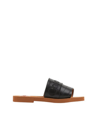 Mules plates Woody en cuir - Black