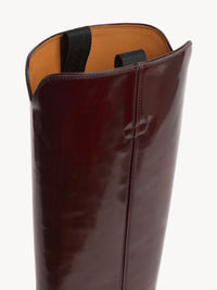Bottes texanes hautes Nellie en cuir - Bourbon Brown