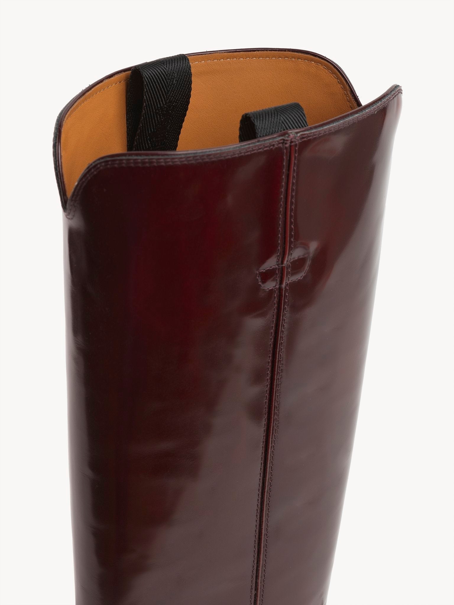 Bottes texanes hautes Nellie en cuir - Bourbon Brown