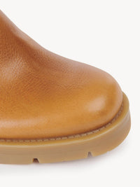 Bottines militaires effet chaussette Neva en cuir - Quiet Brown