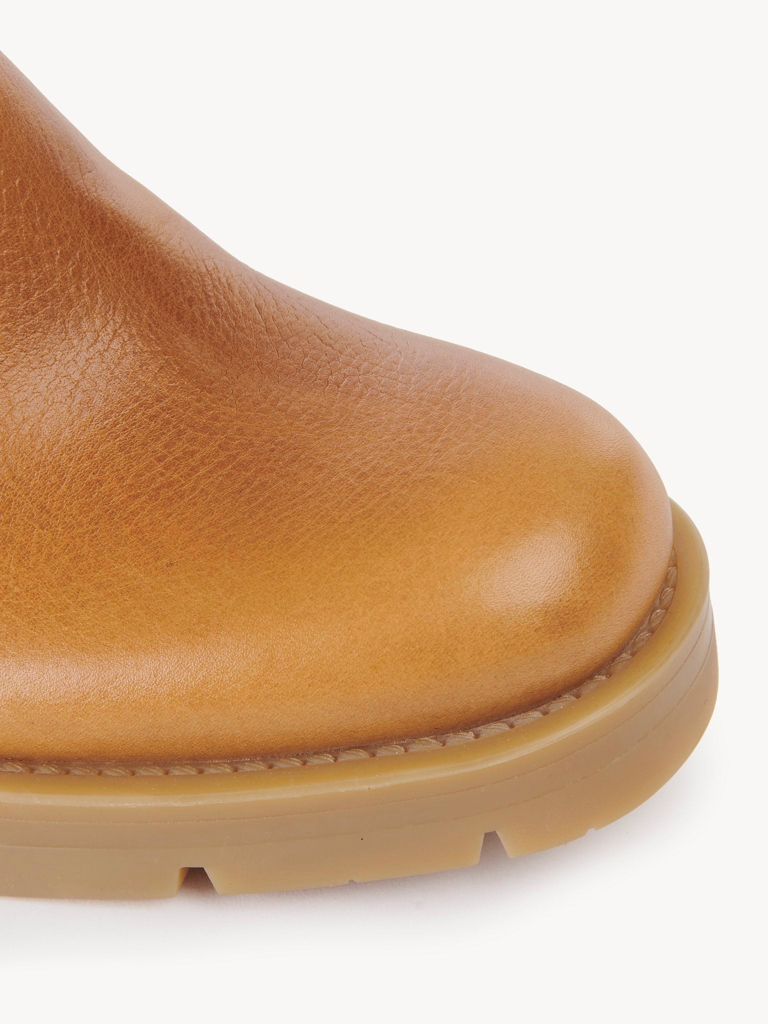 Bottines militaires effet chaussette Neva en cuir - Quiet Brown