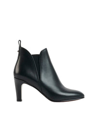 Bottines à talons Piper en cuir - Black