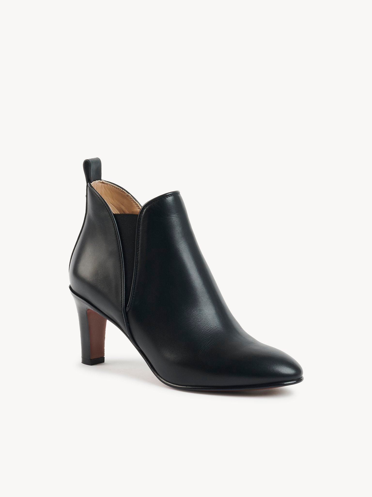Bottines à talons Piper en cuir - Black