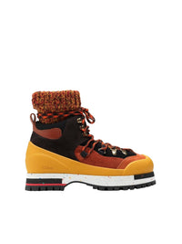 Bottines à lacets Nikie - Black & Orange