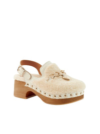 Sabots Ninna en cuir - Eggshell
